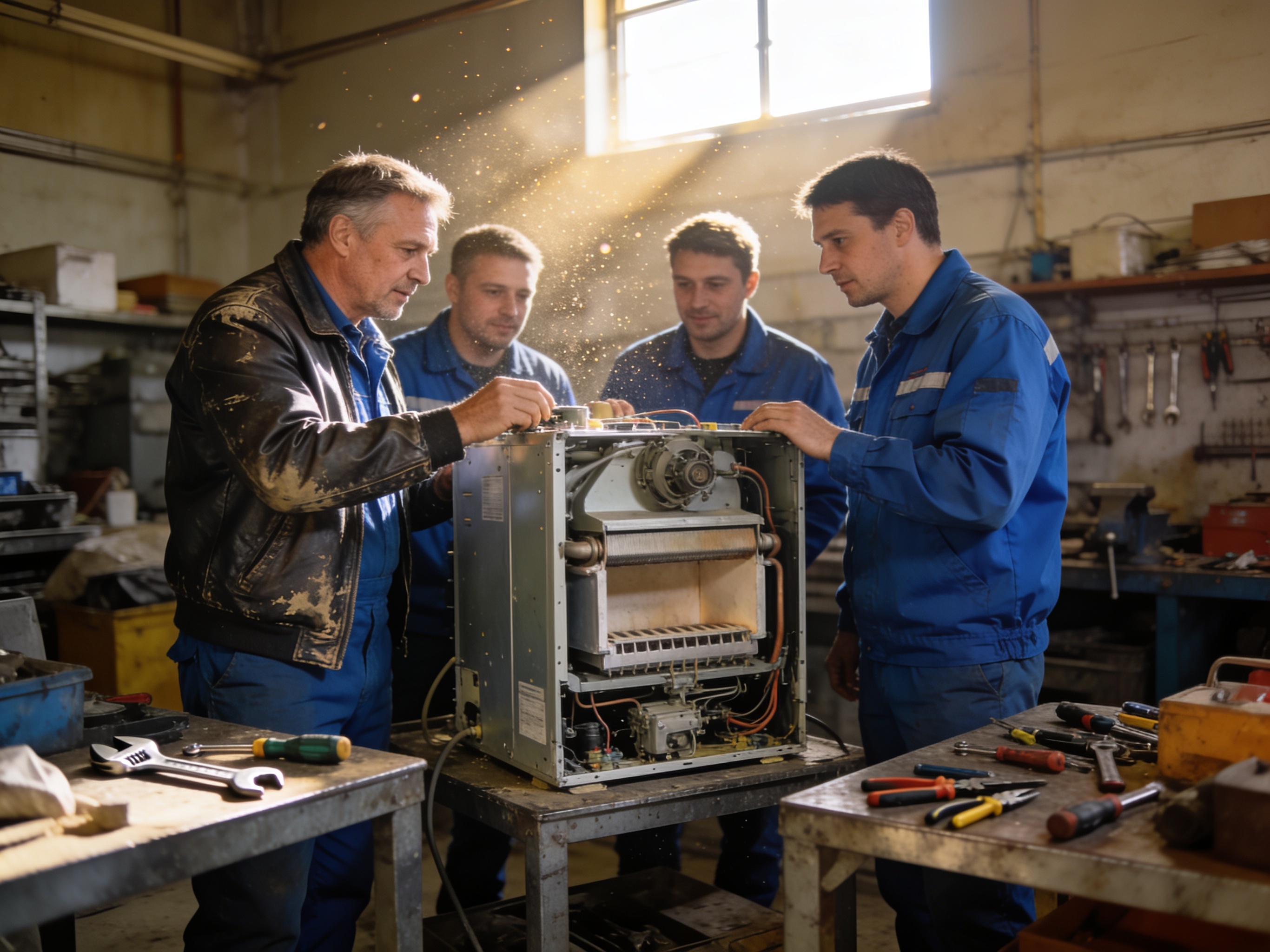 The Saint Joseph HeatCraft team at work in Saint Joseph
